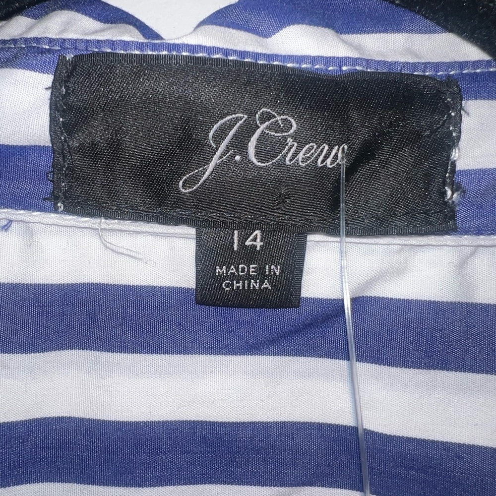 J. Crew stripped tie waist shirtdress - Picture 3 of 6